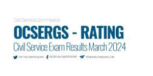ocsergs verification of rating|Online Verification of Rating OCSERGS: March 2024 Civil Service Exam.